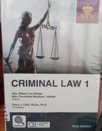 Image of Criminal Law 1