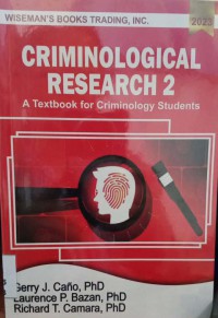 Image of Criminological Research 2