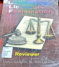 Image of Criminology Licensure Examination, Reviewer