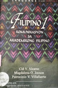 Image of Filipino 1 Kominikasyon sa Akademikong Filipino