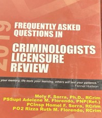 Image of Frequently Asked Questions in Criminologists Licensure Review