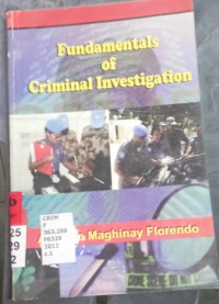 Fundamentals of Criminal Investigation