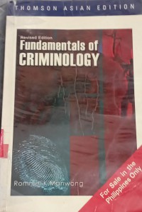 Image of Fundamentals of Criminology