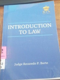 Image of Introduction to Law