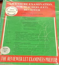 Image of Licensure Examination for Teachers (LET) Updated edition