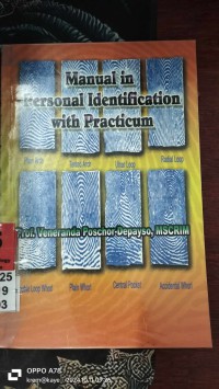 Image of Manual in Personal Identification With Practicum