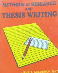 Image of Methods of Research and Thesis Writing