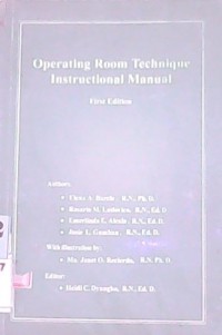 Image of Operating Room Technique Instructional Manual
