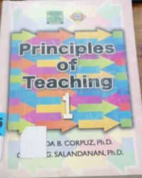 Image of Principles of Teaching 1