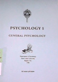 Psychology 1 General Psychology