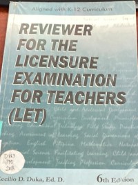 Image of Reviewer for the Licensure Examination for Teachers (LET)