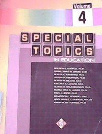 Image of Special Topics in Education (Volume 4)