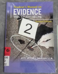 Image of Student's Manual on Evidence with Study Helps
