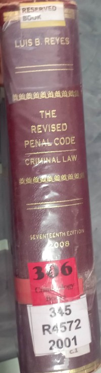 The Revised Penal Code Book 1