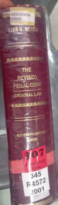The Revised Penal Code Criminal law Book Two
