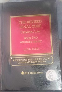 The Revised Penal Code Criminal Law Book Two  Articles 114-367